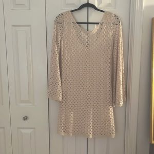 Free People cream lace dress, medium.